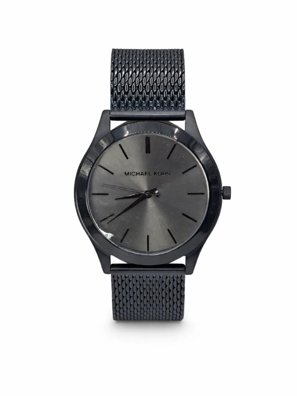 Michael Kors Runway Men's Black Mesh Watch &amp; Card Case Set MK1085SET